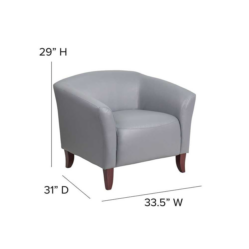 Gray LeatherSoft Chair