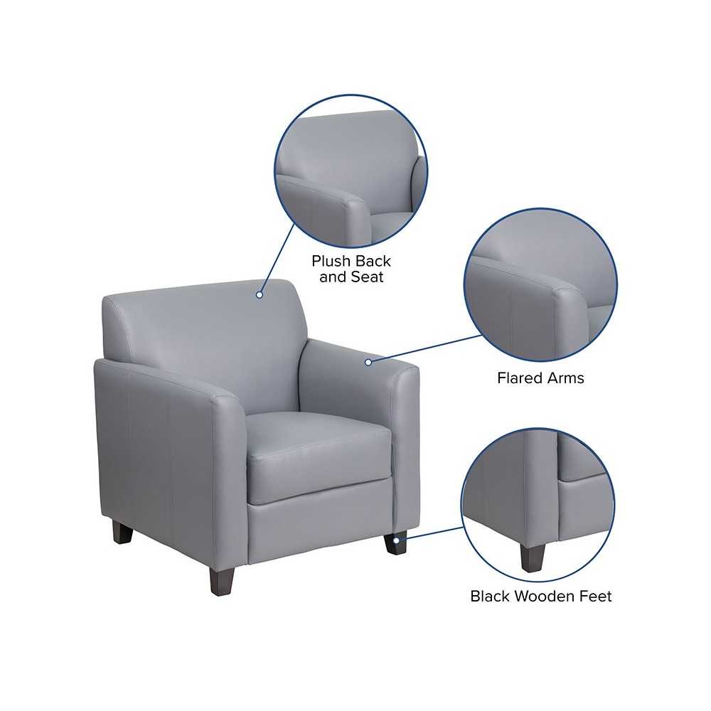 Gray LeatherSoft Chair