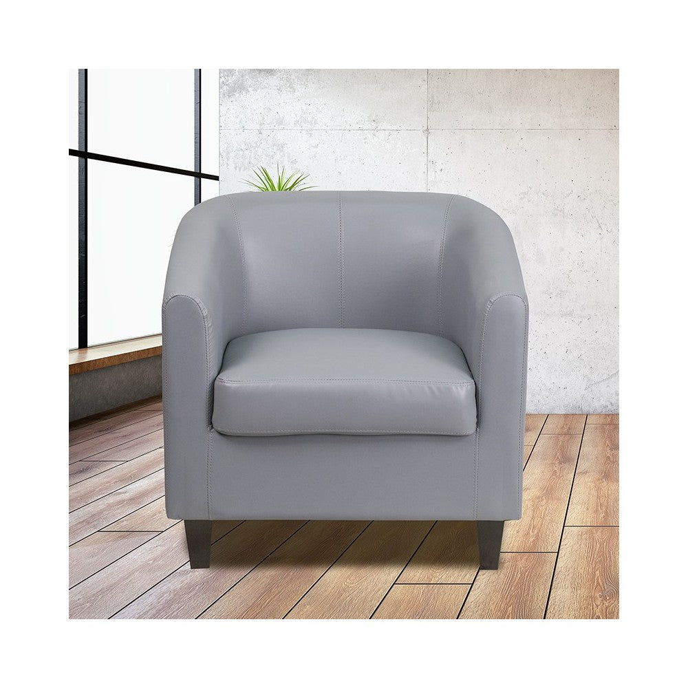 Gray LeatherSoft Lounge Chair