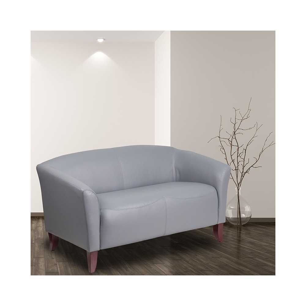 Gray LeatherSoft Loveseat