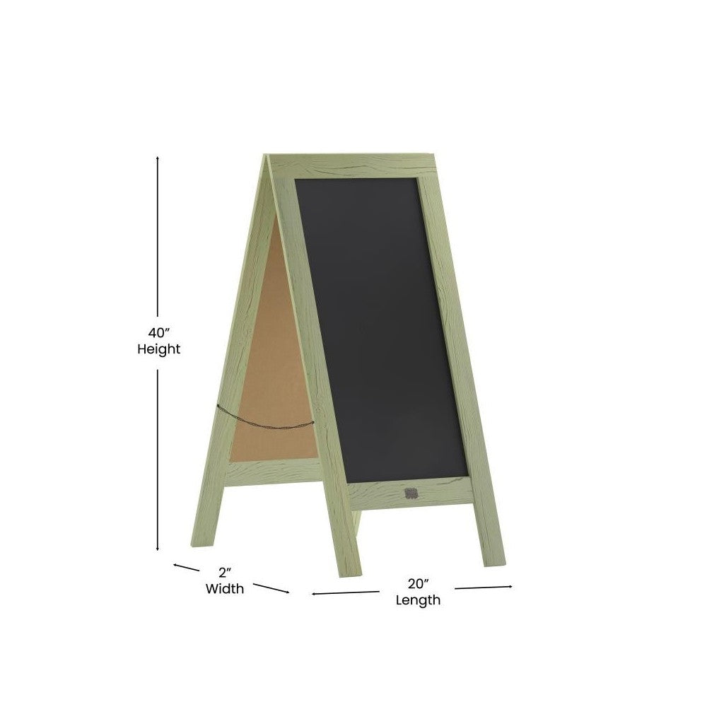 Green A-Frame Chalkboard
