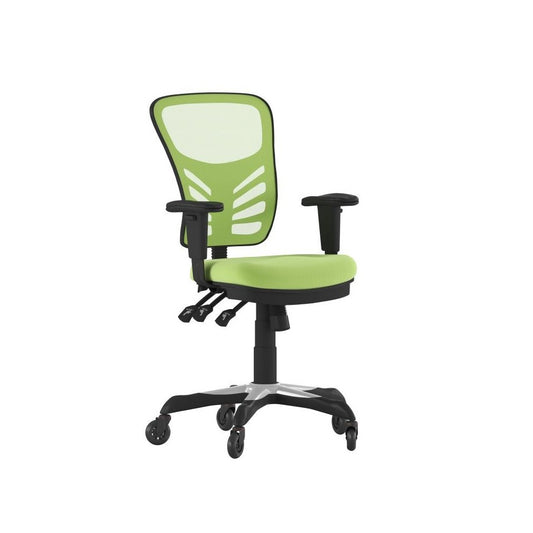 Green Chair with Roller Wheels