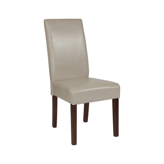 Greenwich Series Beige LeatherSoft Parsons Chair