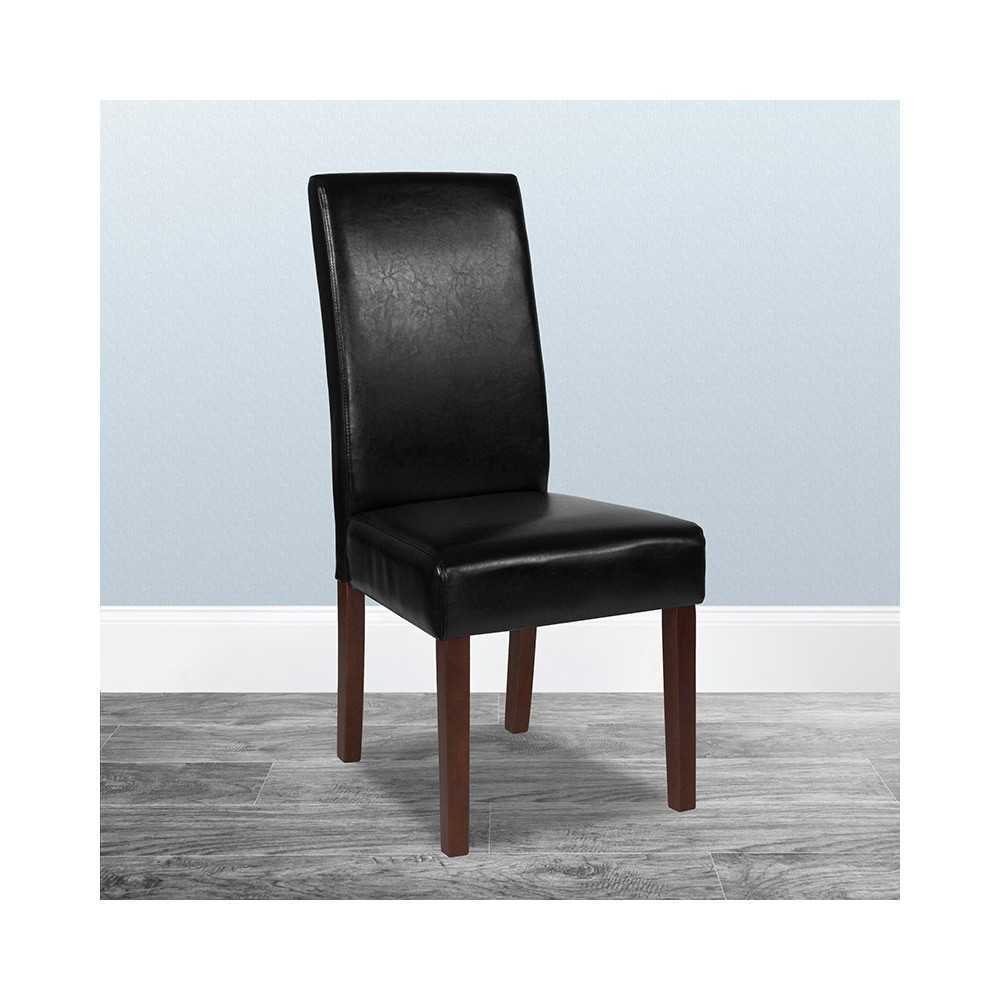 Greenwich Series Black LeatherSoft Parsons Chair