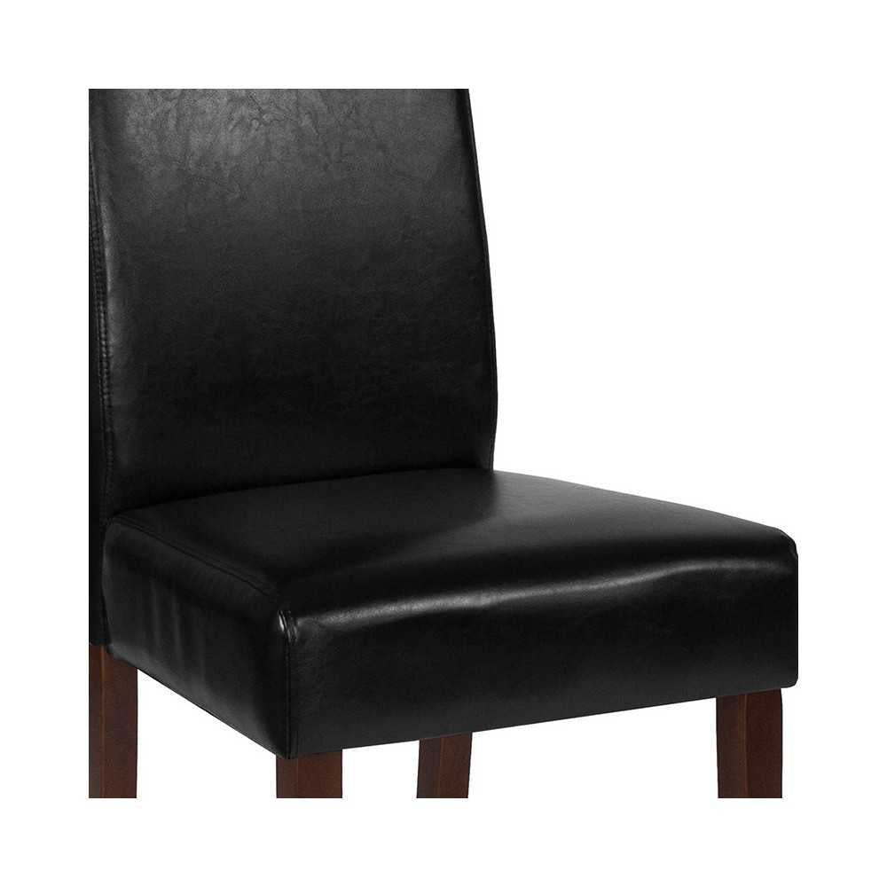 Greenwich Series Black LeatherSoft Parsons Chair
