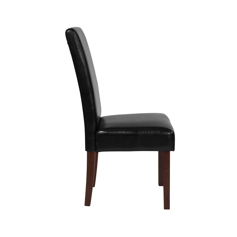 Greenwich Series Black LeatherSoft Parsons Chair