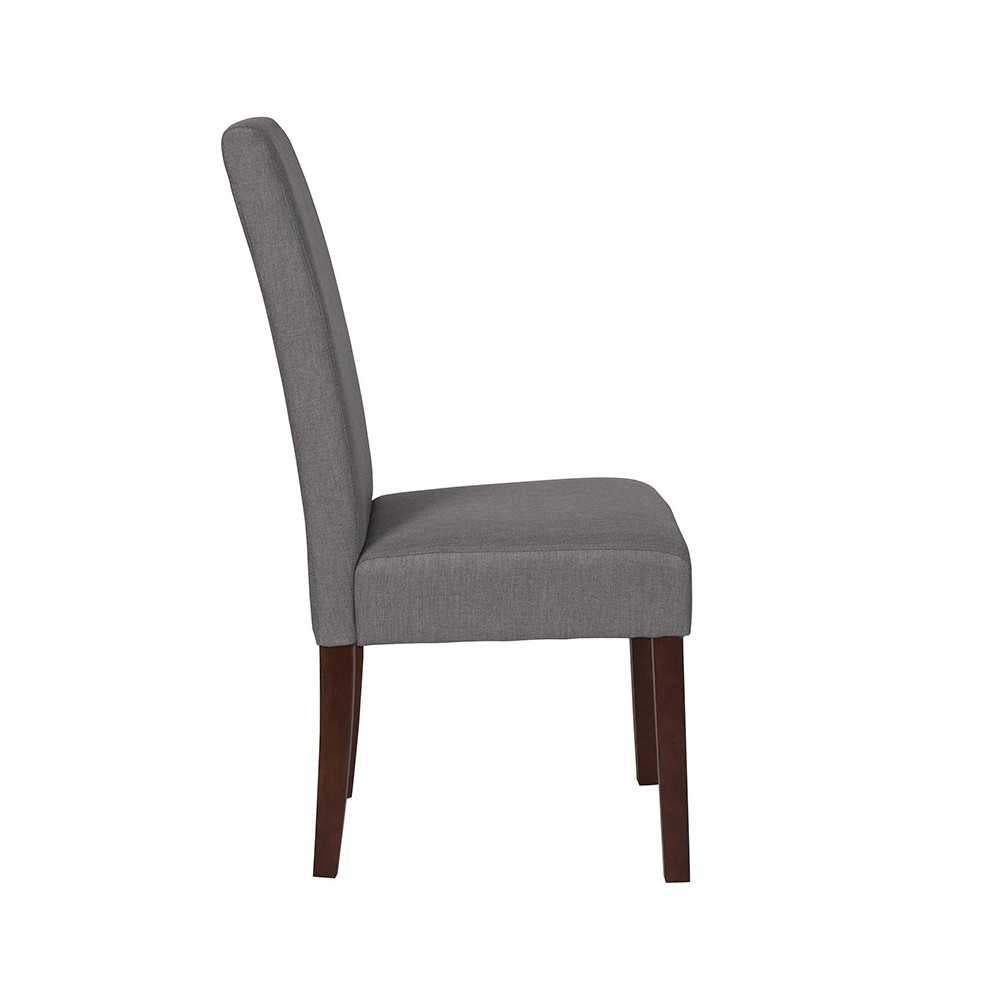 Greenwich Series Light Gray Fabric Parsons Chair