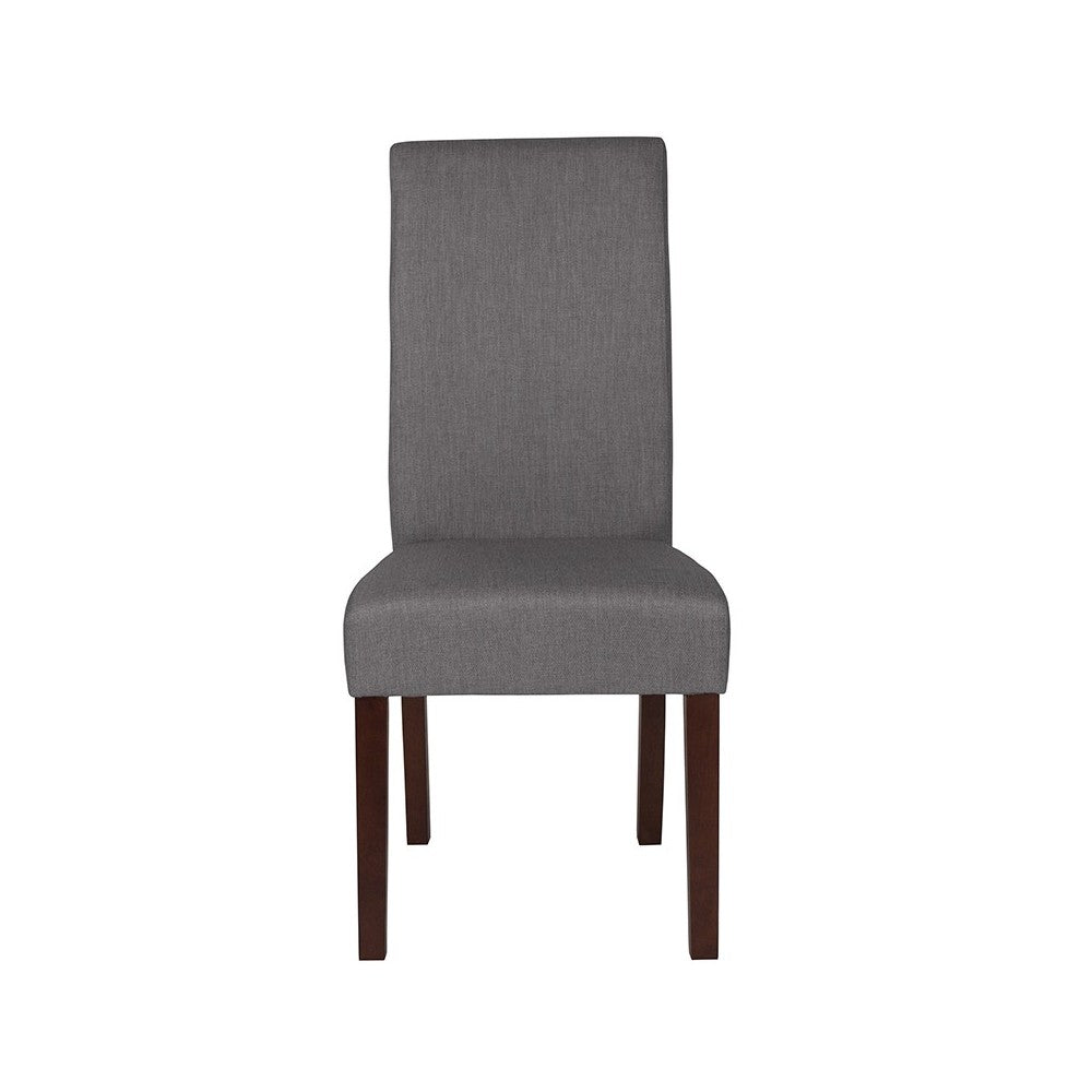 Greenwich Series Light Gray Fabric Parsons Chair
