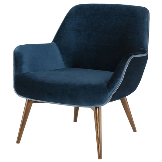 Gretchen Midnight Blue Fabric Occasional Chair