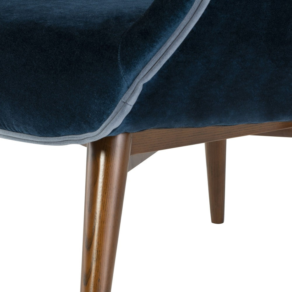 Gretchen Midnight Blue Fabric Occasional Chair