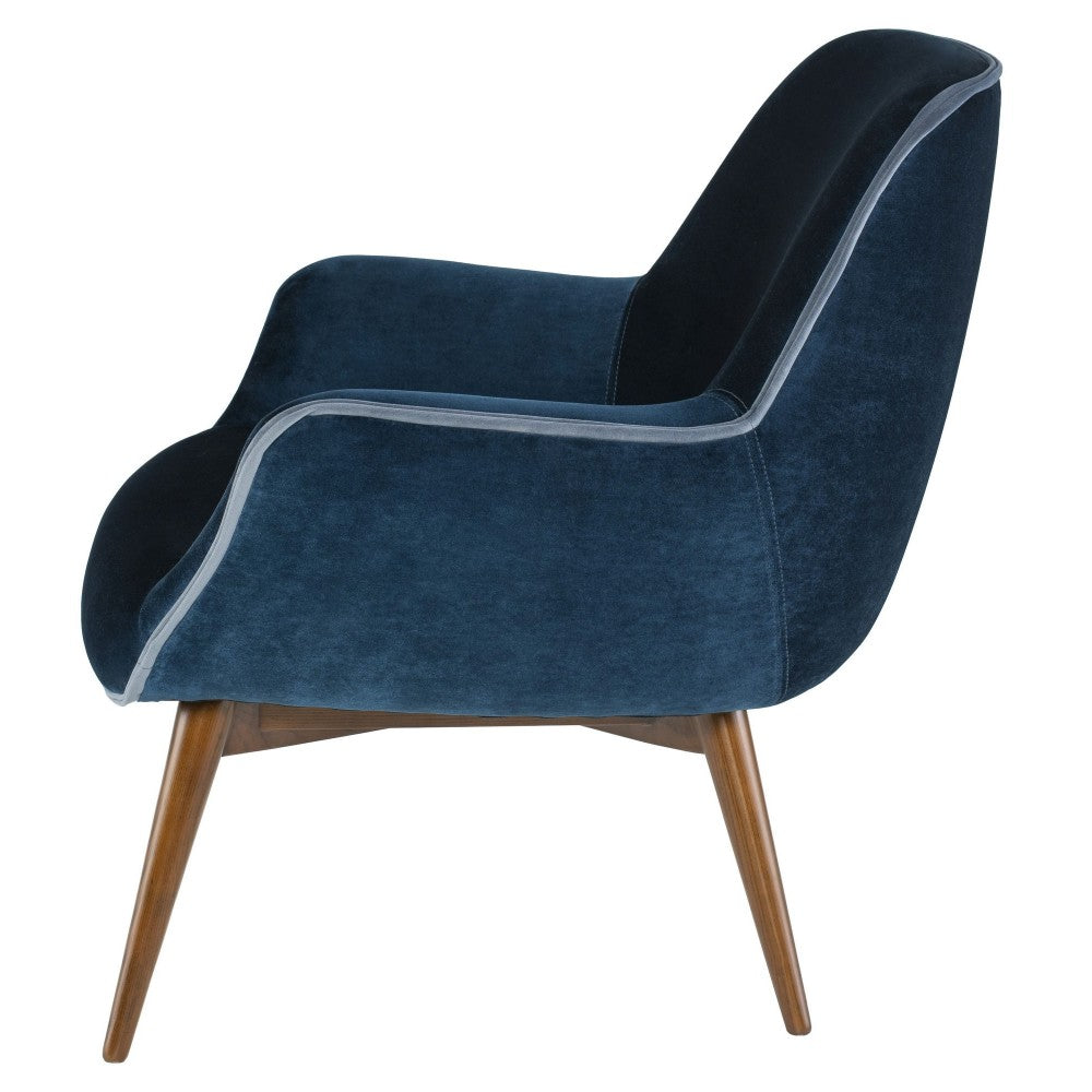 Gretchen Midnight Blue Fabric Occasional Chair