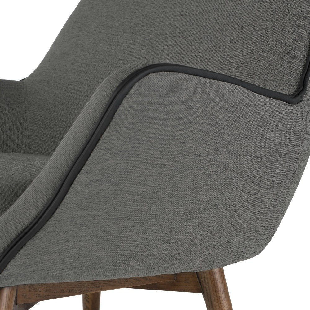 Gretchen Slate Gray Fabric Occasional Chair