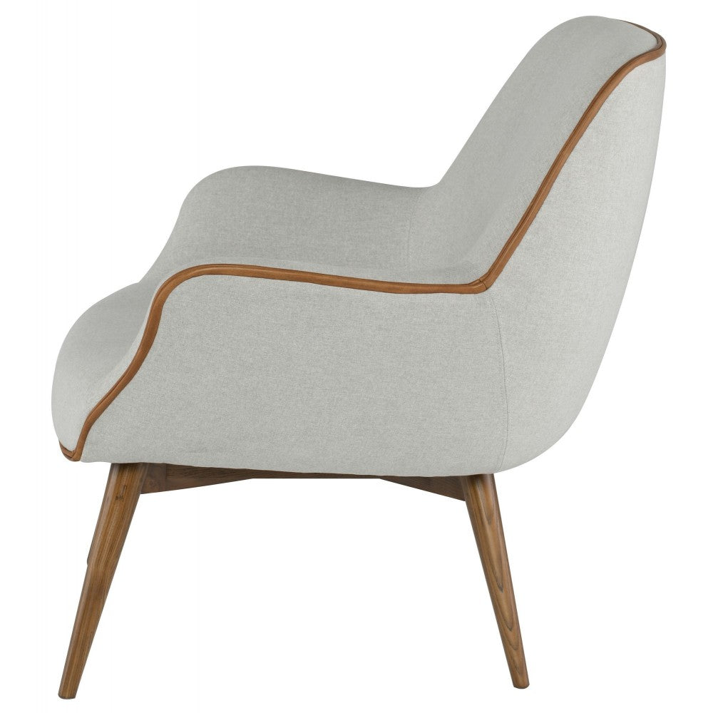 Gretchen Stone Gray Fabric Occasional Chair