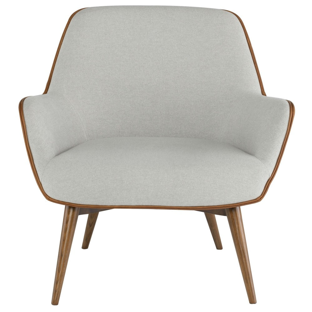 Gretchen Stone Gray Fabric Occasional Chair