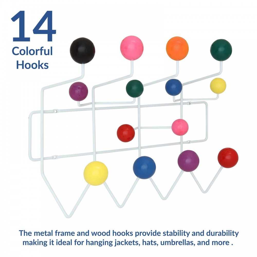 Gumball Coat Rack, Multicolored