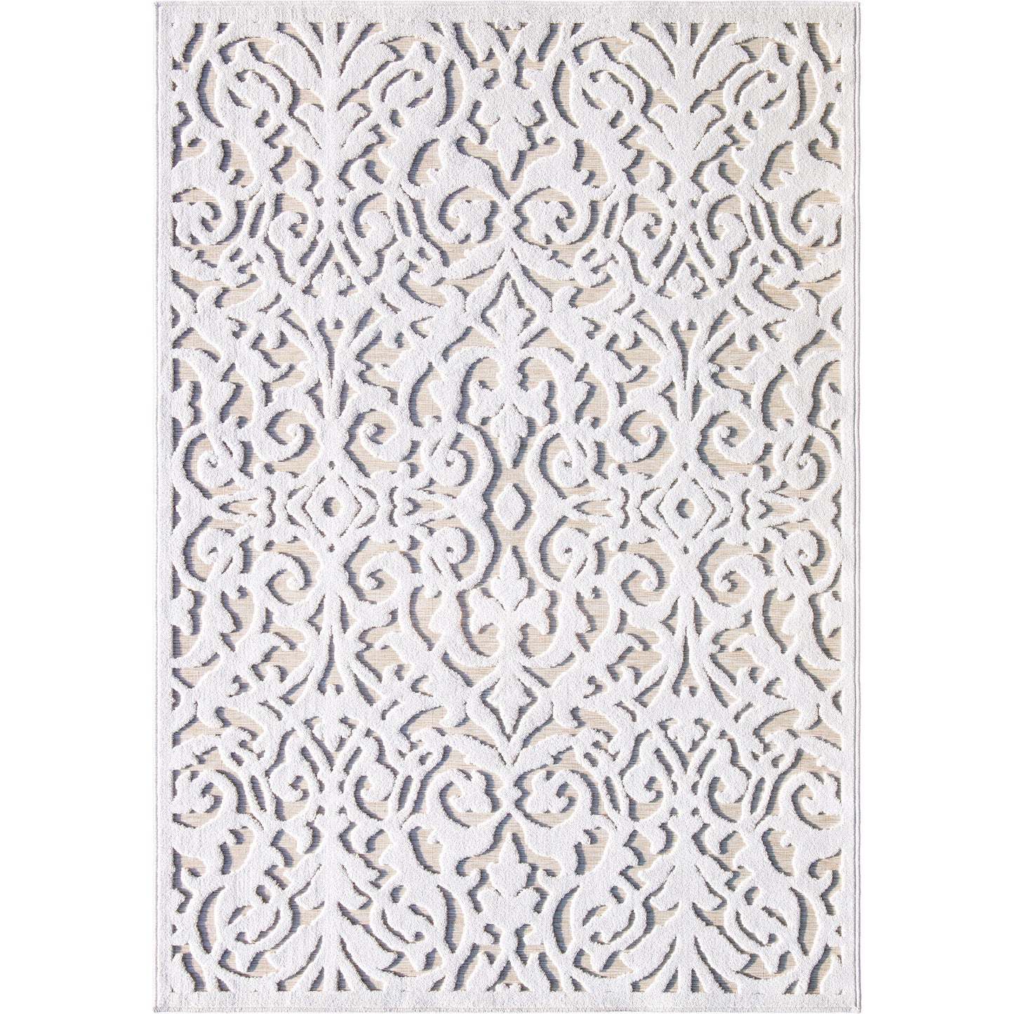 My Texas House by Orian Blur Damask Natural Driftwood 62"X90"