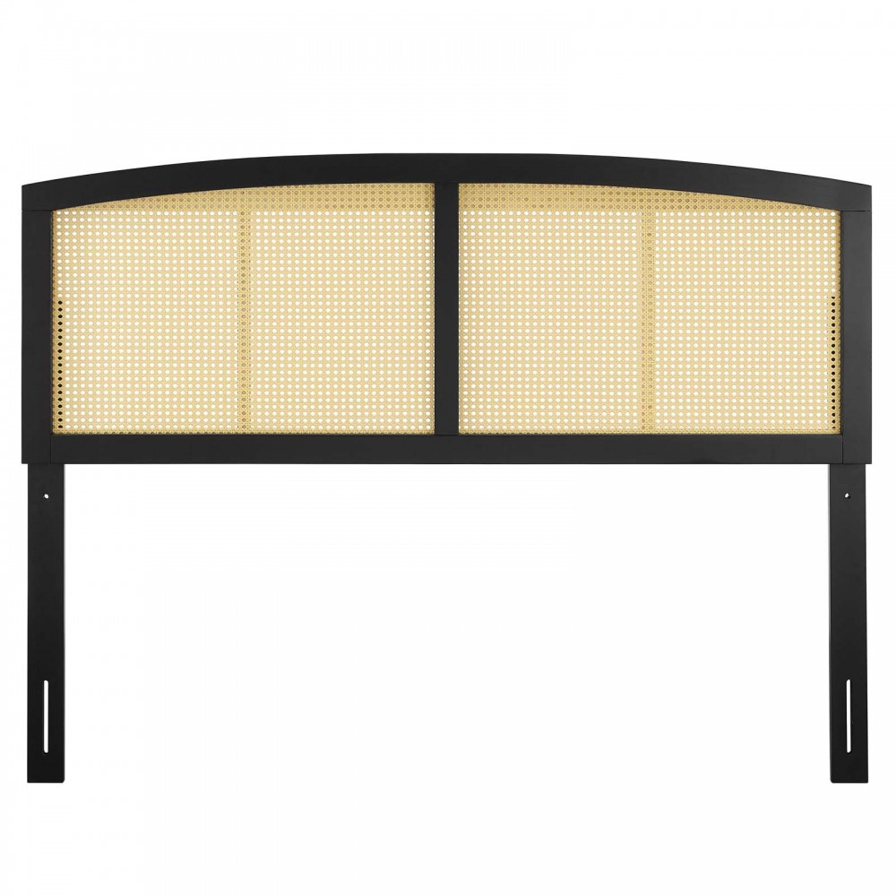 Halcyon Cane Queen Headboard, Black