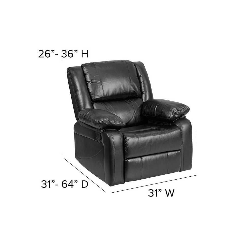 Harmony Series Black LeatherSoft Recliner