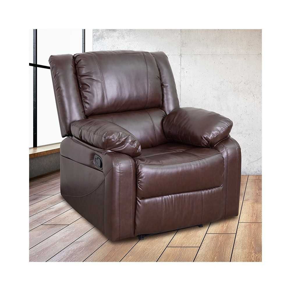 Harmony Series Brown LeatherSoft Recliner