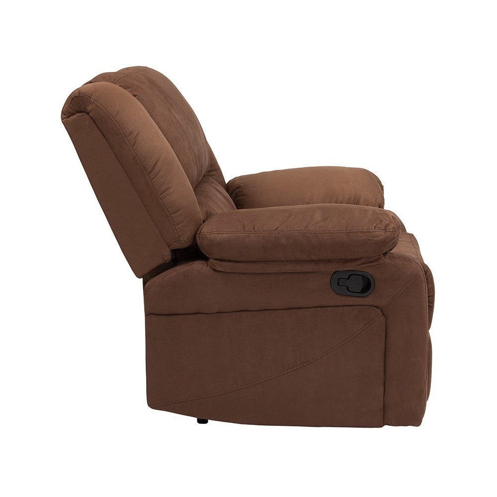 Harmony Series Chocolate Brown Microfiber Recliner