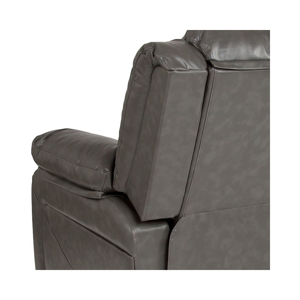 Harmony Series Gray LeatherSoft Recliner