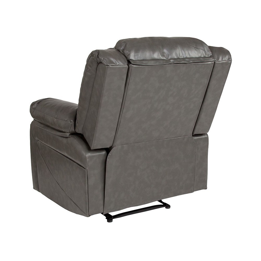 Harmony Series Gray LeatherSoft Recliner