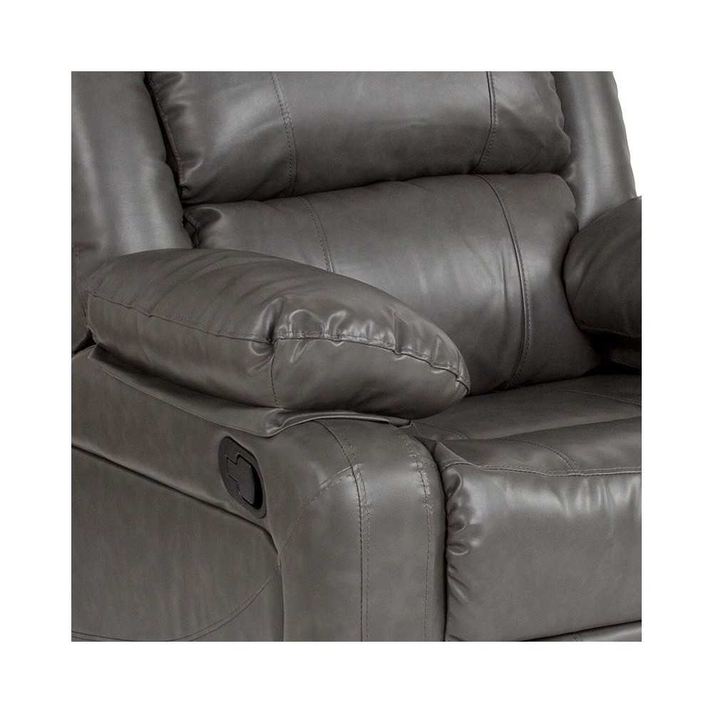 Harmony Series Gray LeatherSoft Recliner