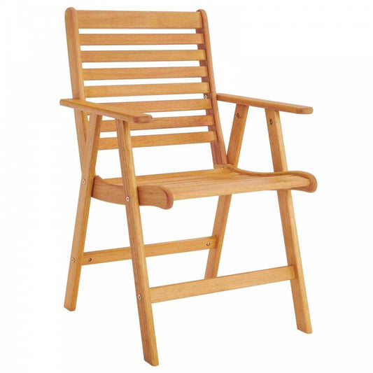 Hatteras Outdoor Patio Eucalyptus Wood Dining Armchair