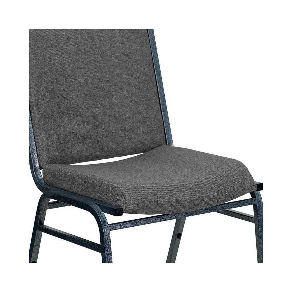 Heavy Duty Gray Fabric Stack Chair