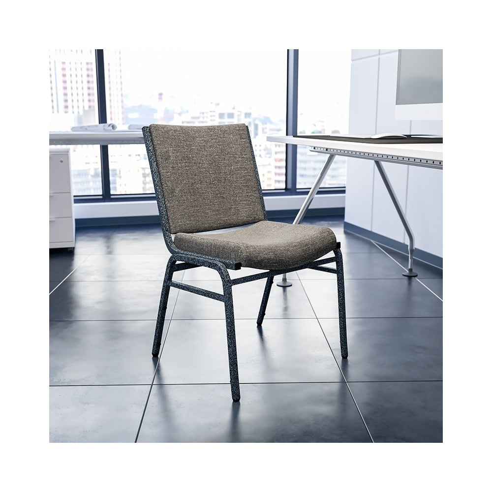 Heavy Duty Gray Fabric Stack Chair