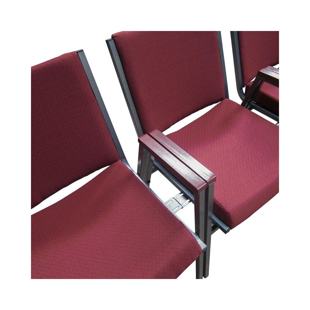 Heavy Duty Green Patterned Fabric Stack Chair