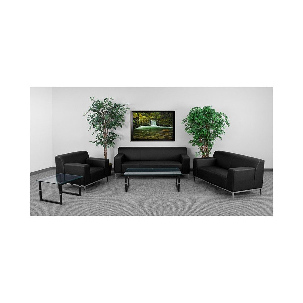 HERCULES Definity Series Reception Set in Black LeatherSoft