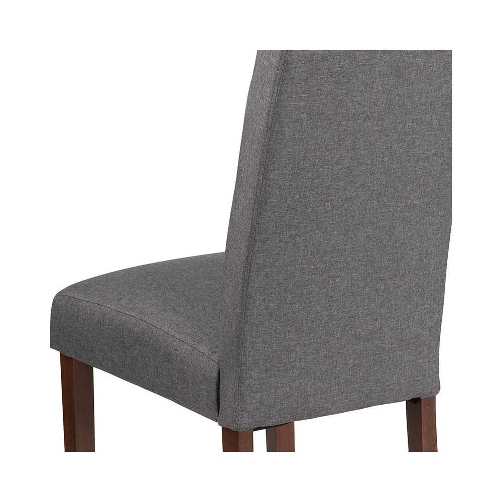 HERCULES Grove Park Series Gray Fabric Tufted Parsons Chair
