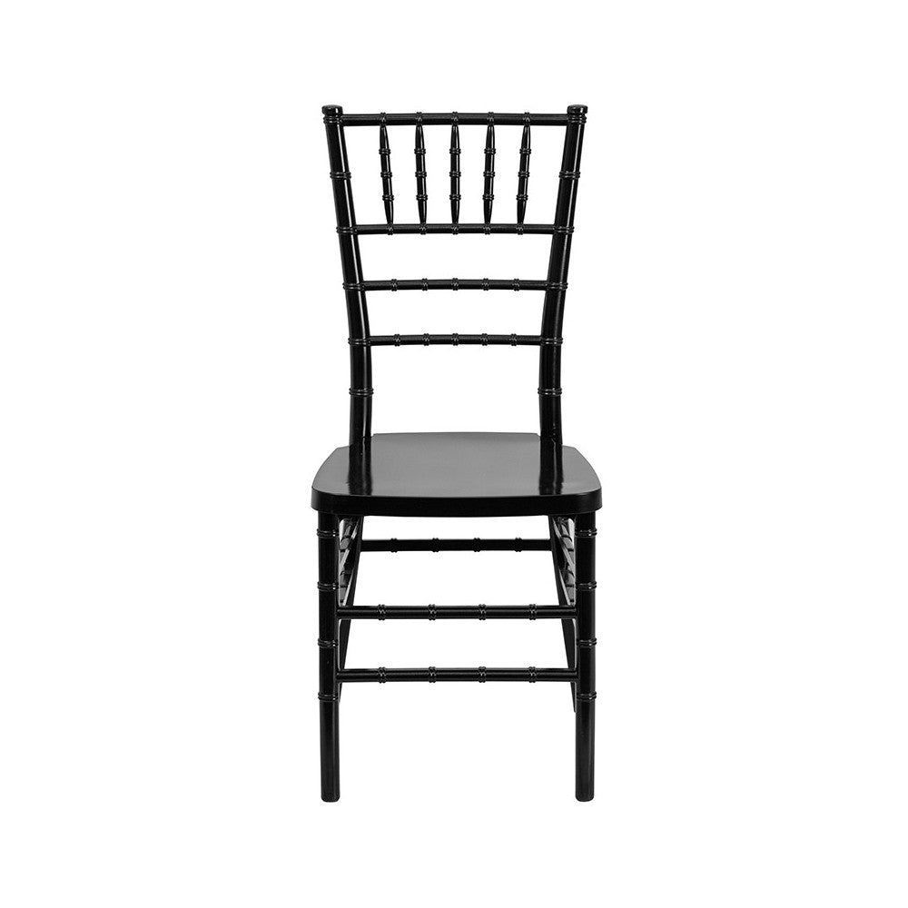 HERCULES PREMIUM Series Black Resin Stacking Chiavari Chair