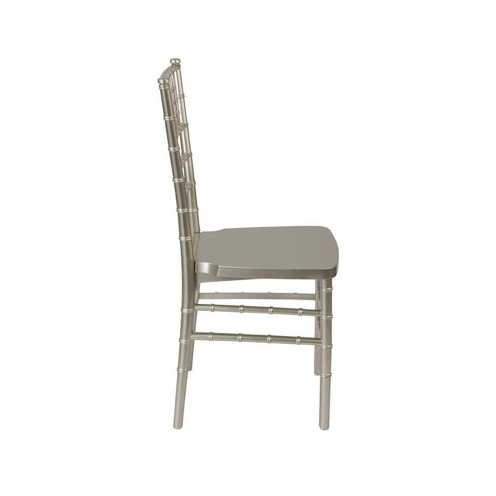 HERCULES PREMIUM Series Champagne Resin Stacking Chiavari Chair