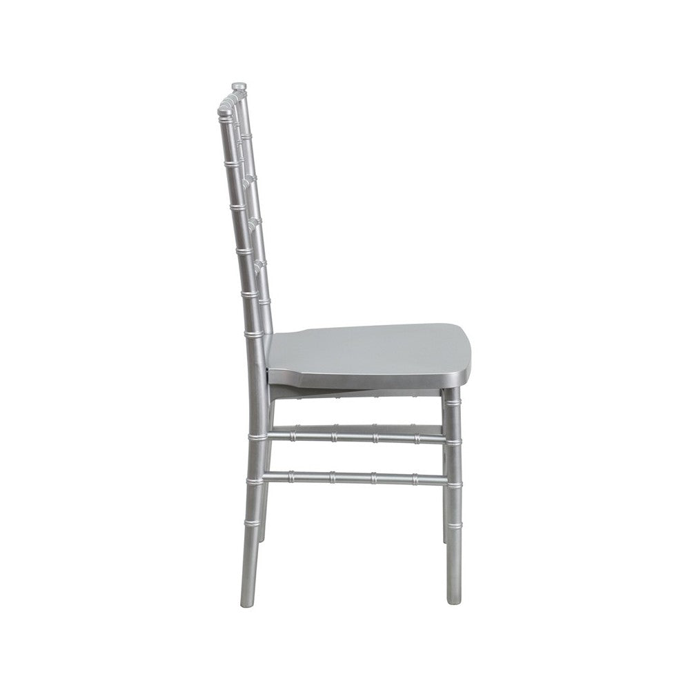 HERCULES PREMIUM Series Silver Resin Stacking Chiavari Chair
