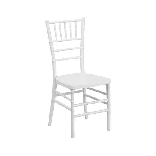 HERCULES PREMIUM Series White Resin Stacking Chiavari Chair
