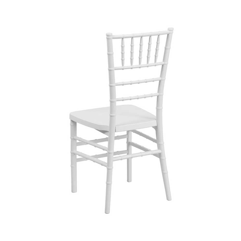 HERCULES PREMIUM Series White Resin Stacking Chiavari Chair