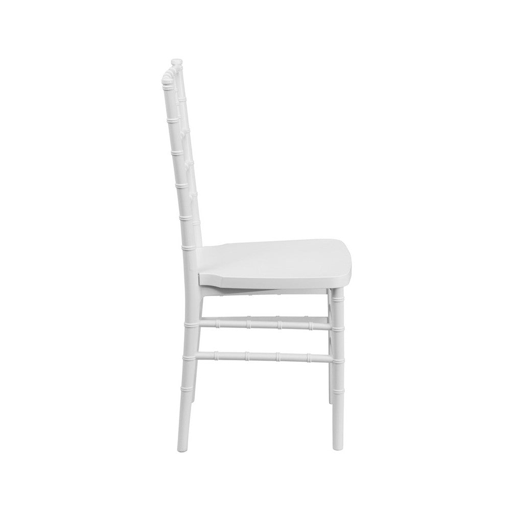 HERCULES PREMIUM Series White Resin Stacking Chiavari Chair