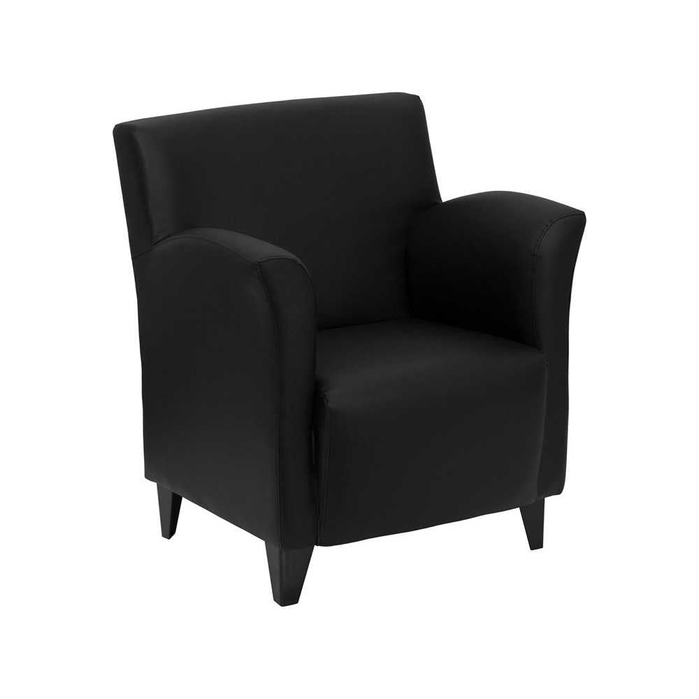 HERCULES Roman Series Black LeatherSoft Lounge Chair
