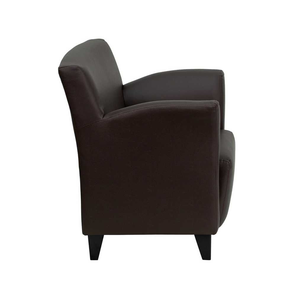 HERCULES Roman Series Brown LeatherSoft Lounge Chair