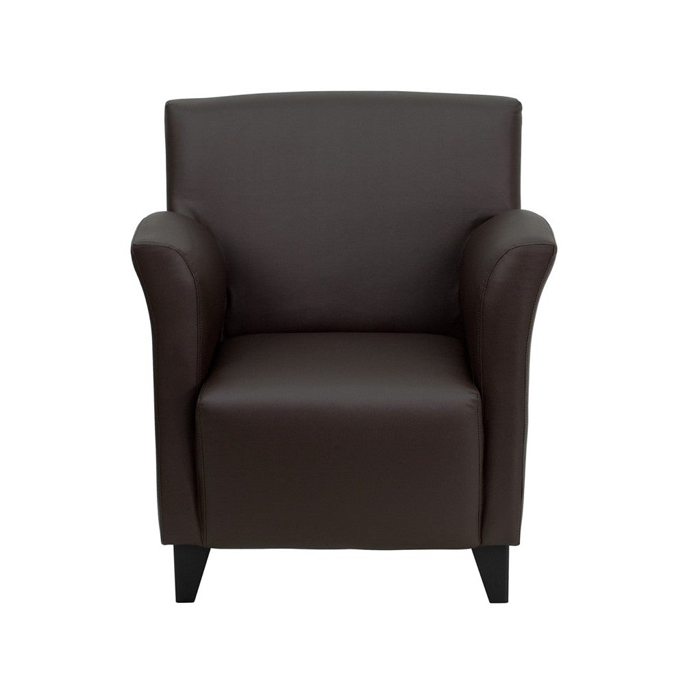 HERCULES Roman Series Brown LeatherSoft Lounge Chair
