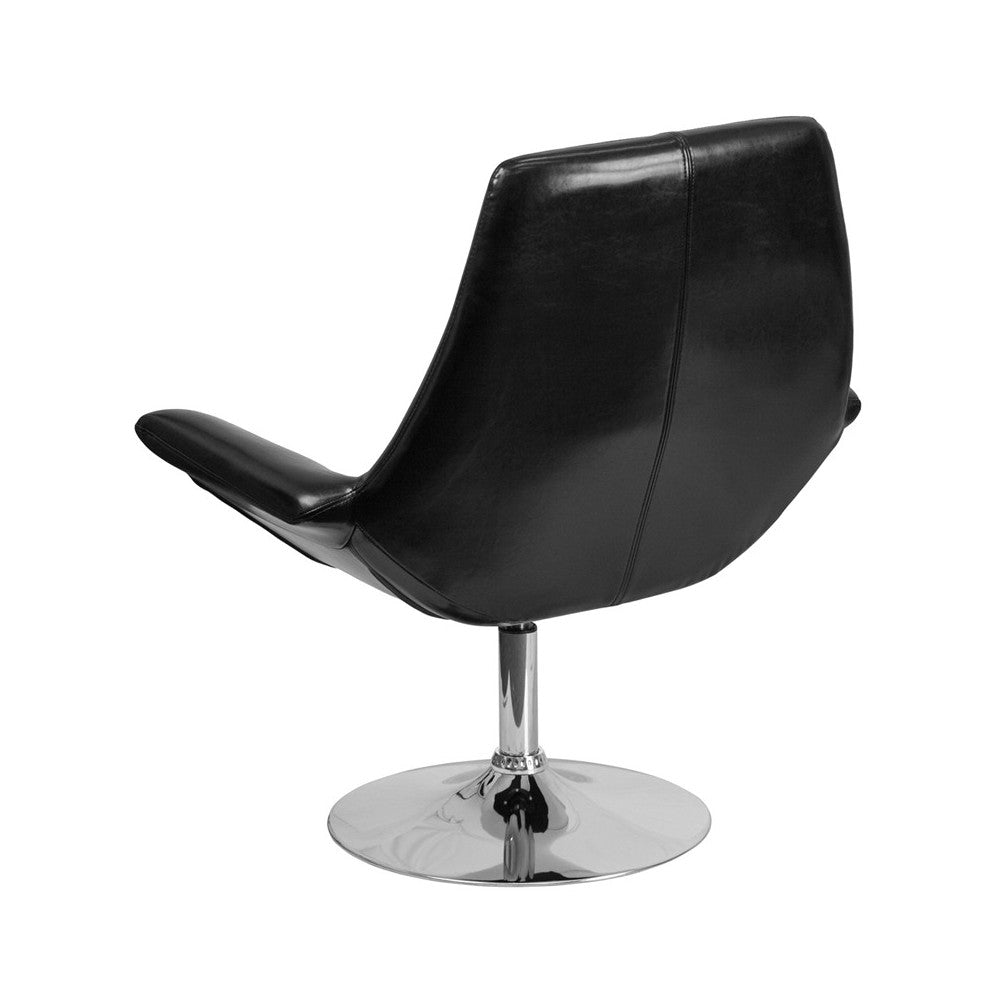 HERCULES Sabrina Series Black LeatherSoft Side Reception Chair