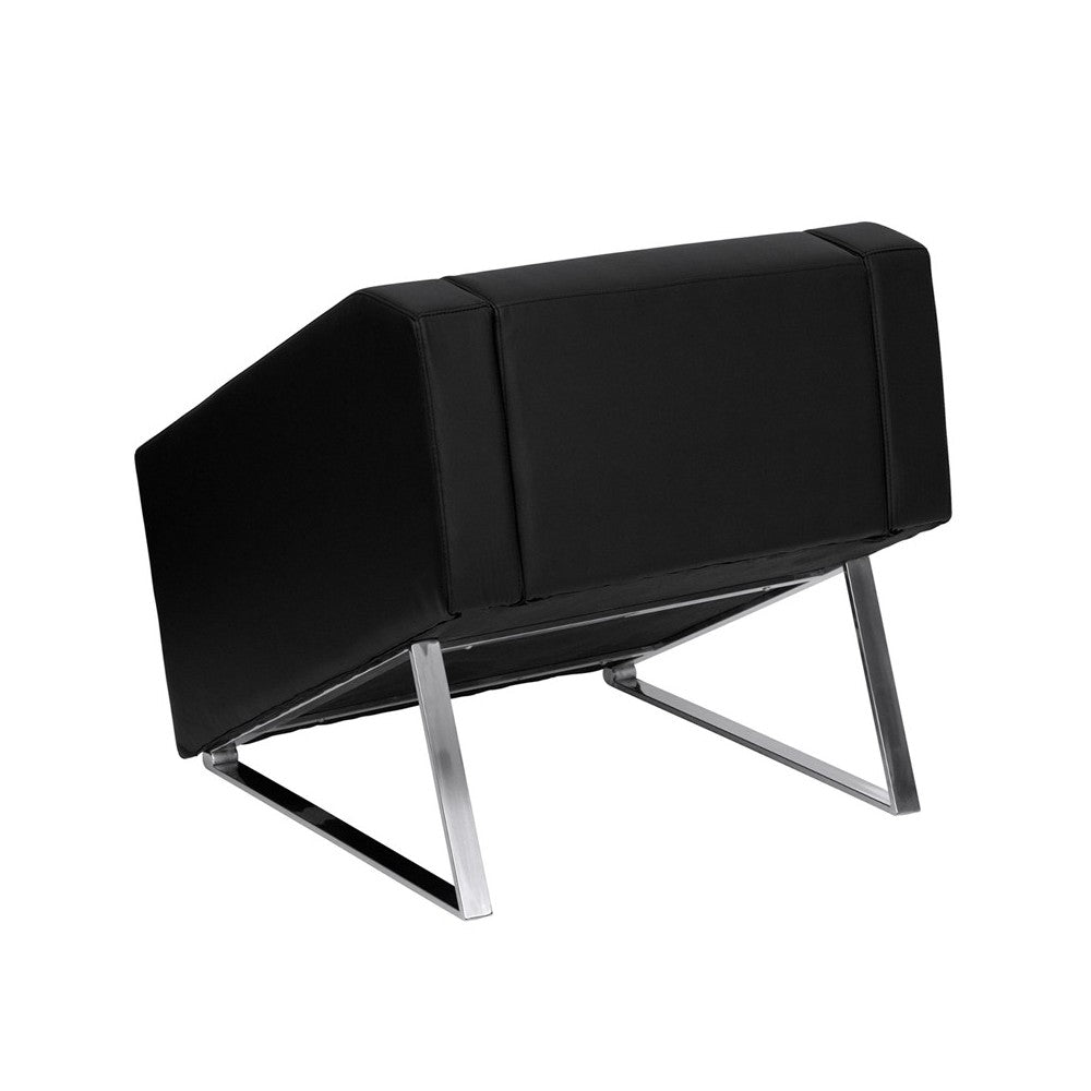 HERCULES Smart Series Black LeatherSoft Lounge Chair