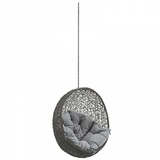 Hide Outdoor Patio Swing Chair Without Stand, Gray Gray