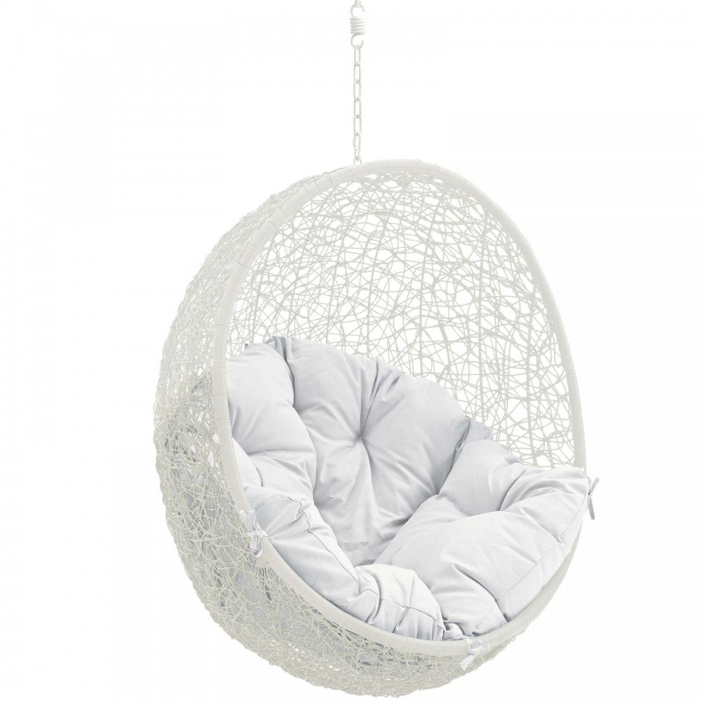 Hide Outdoor Patio Swing Chair Without Stand, White