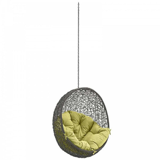 Hide Outdoor Patio Swing Chair Without Stand, Gray Peridot