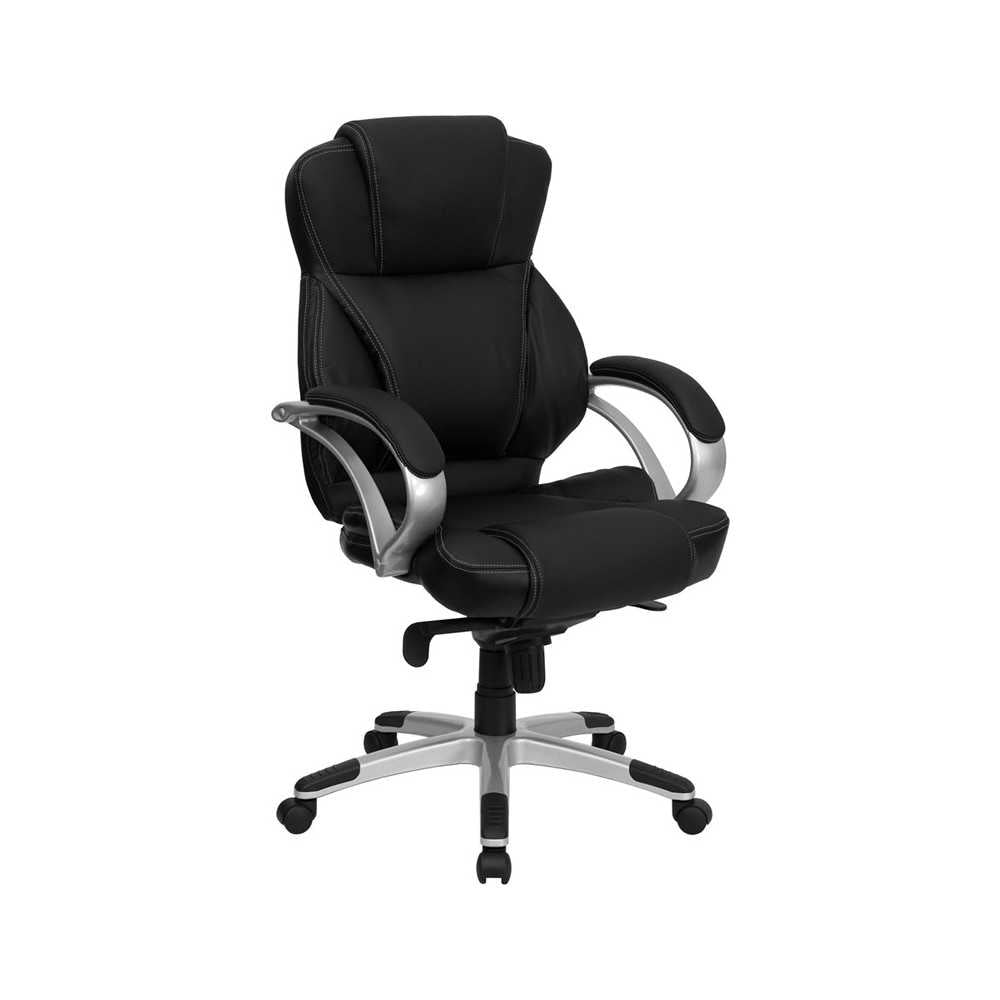 High Back Black LeatherSoft Contemporary Executive Swivel Ergonomic Office Chair
