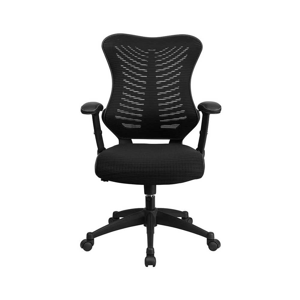 High Back Designer Black Mesh Executive Swivel Ergonomic Office Chair with Adjustable Arms