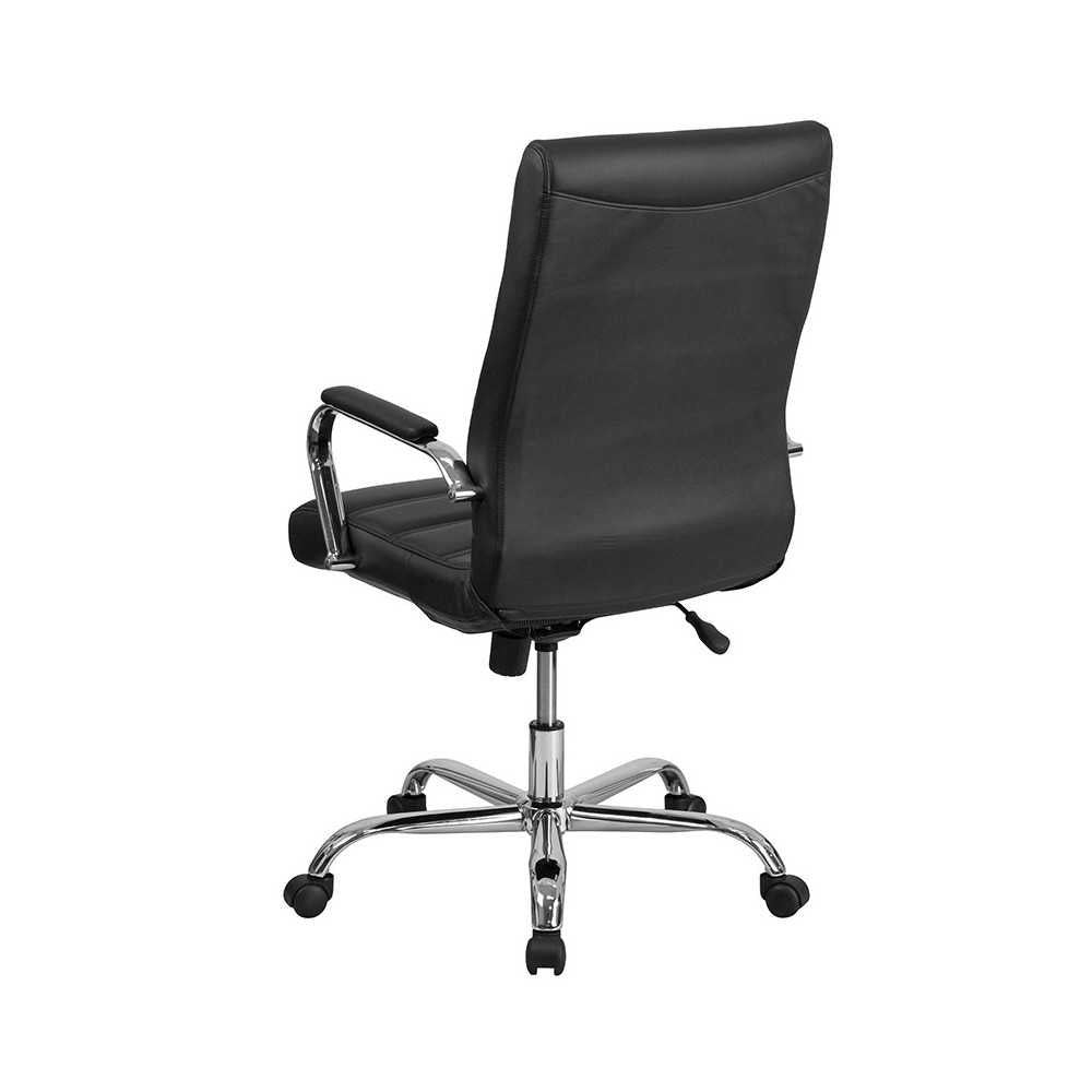 High Back Office Chair | High Back LeatherSoft Executive Office Swivel Chair with Wheels